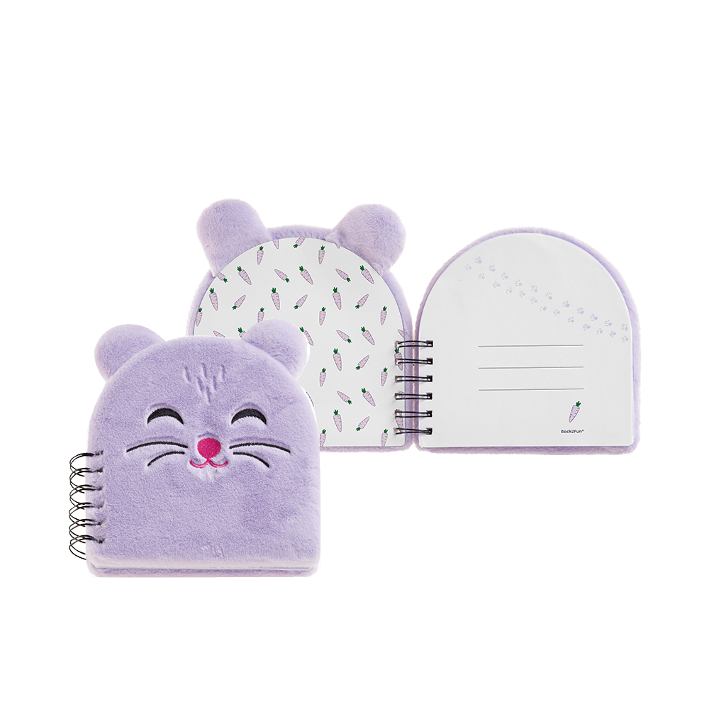 BACK2FUN ΣΗΜΕΙΩΜΑΤΑΡΙΟ ΡΙΓΕ ΣΠΙΡΑΛ 80 ΦΥΛΛΑ 16x16cm 80gsm FLUFFY HAMSTER