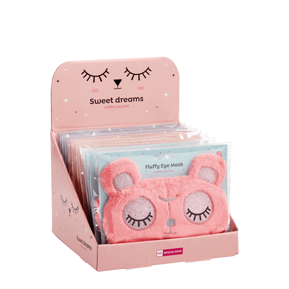 BACK2FUN ΒΙΤΡΙΝΑ ΓΕΜΑΤΗ ΜΑΣΚΑ ΥΠΝΟΥ FLUFFY ΑΣΣΟΡΤΙ 12 ΤΕΜΑΧΙΑ (Το προιόν πωλείται σε μεμονωμένα τεμάχια του ενός)