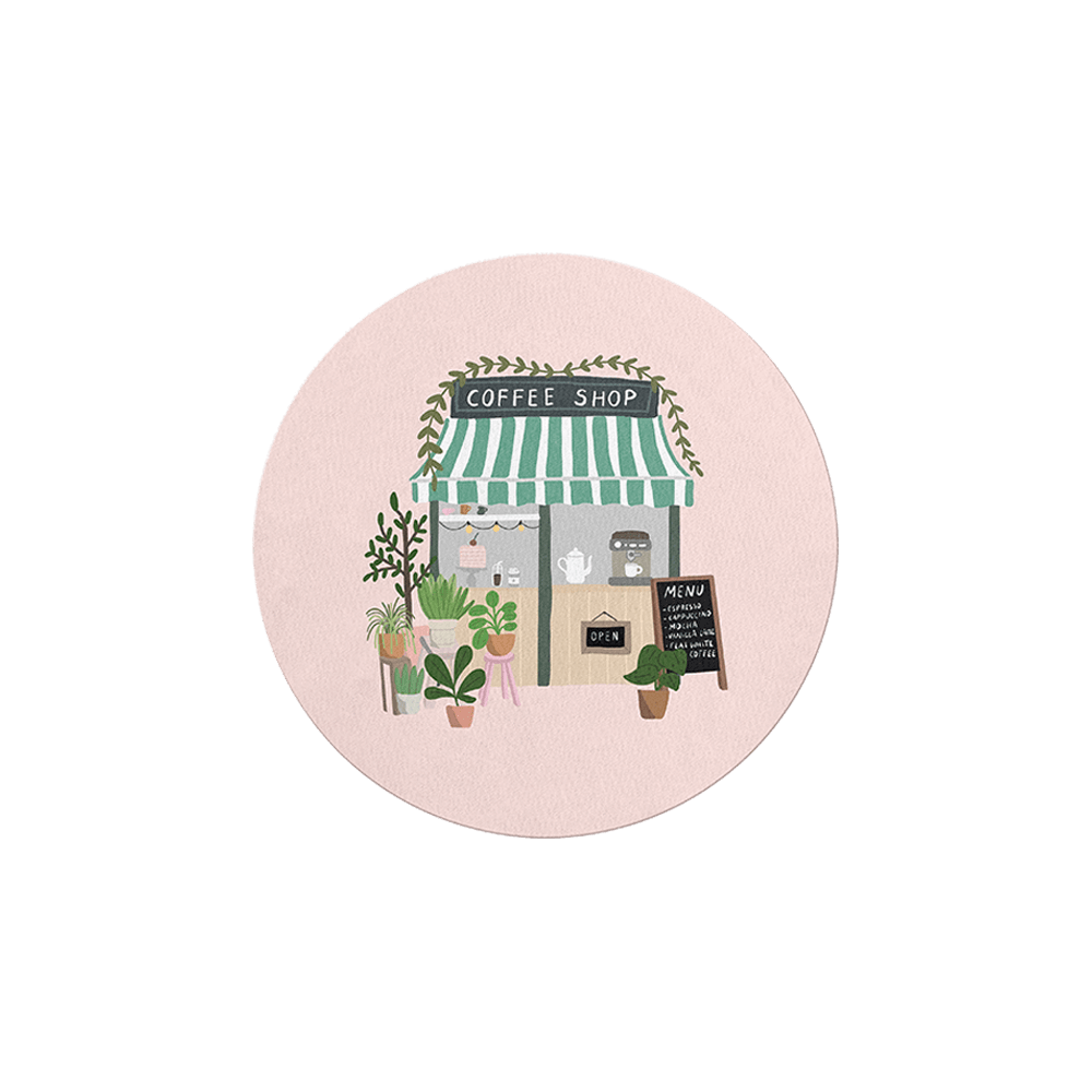 MIQUELRIUS MOUSE PAD ΣΤΡΟΓΓΥΛΟ 200mm COFFEE