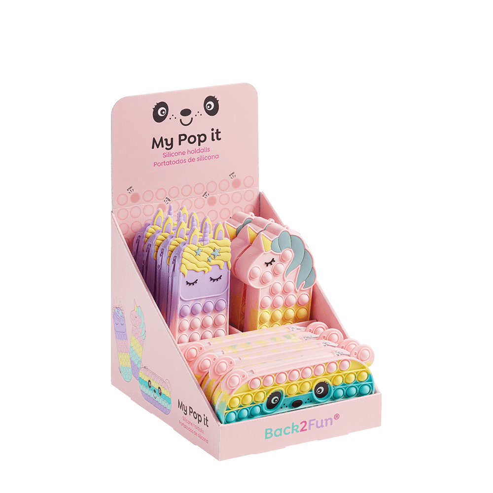 BACK2FUN ΒΙΤΡΙΝΑ ΓΕΜΑΤΗ ΚΑΣΕΤΙΝΑ ΘΗΚΗ 21.5x29.5x37.5cm POP IT 12 ΤΕΜΑΧΙΑ (Το προιόν πωλείται σε μεμονωμένα τεμάχια του ενός)