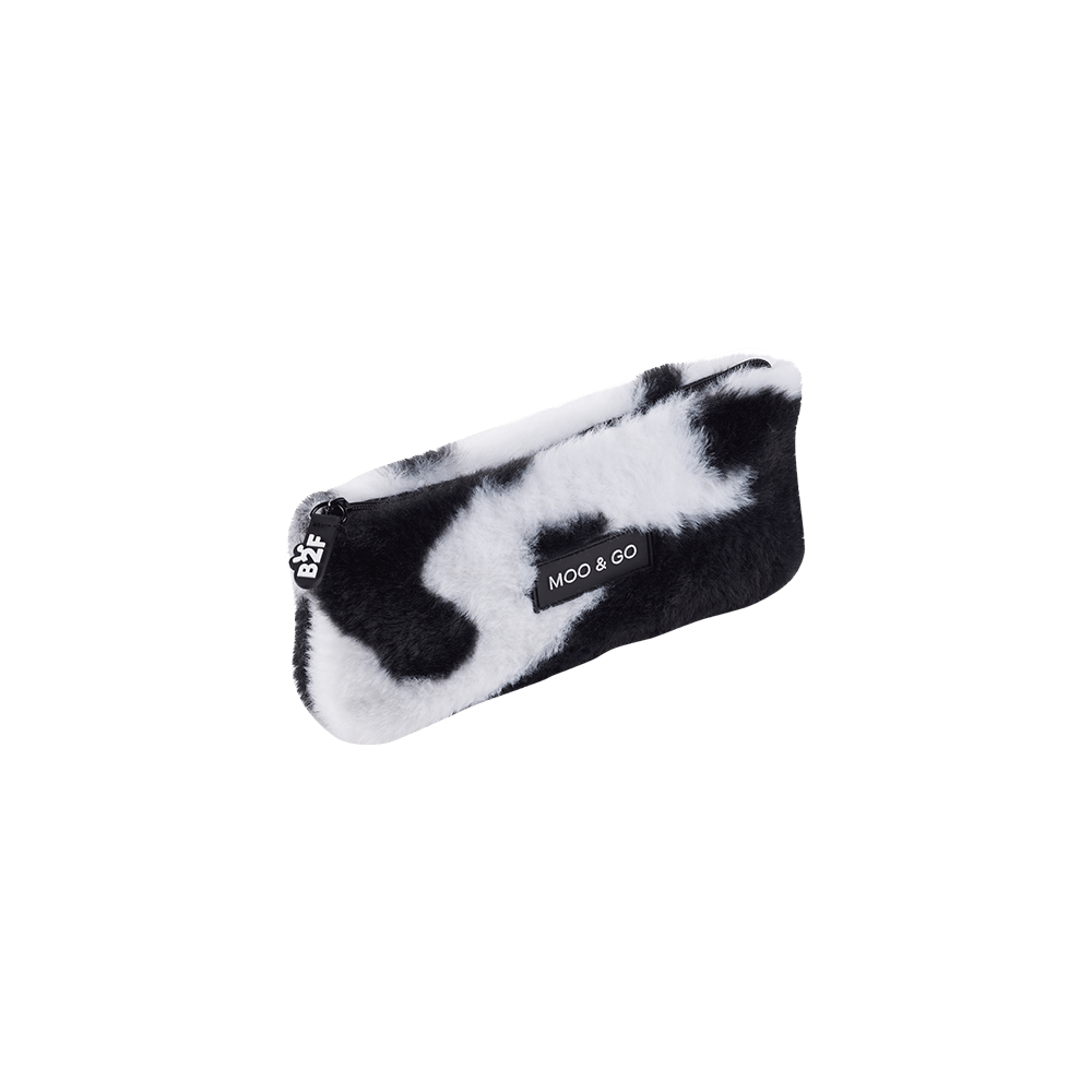 BACK2FUN ΚΑΣΕΤΙΝΑ ΘΗΚΗ 20x8x3.5cm FLUFFY ΜΑΥΡΗ