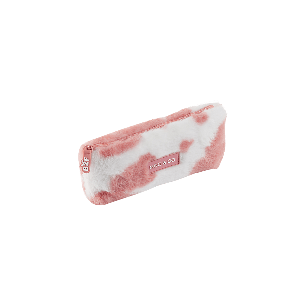 BACK2FUN ΚΑΣΕΤΙΝΑ ΘΗΚΗ 20x8x3.5cm FLUFFY ΡΟΖ