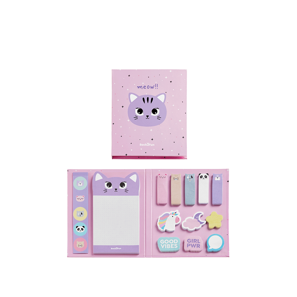 BACK2FUN ΧΑΡΤΙ ΣΗΜΕΙΩΣΕΩΝ ΑΥΤΟΚΟΛΛΗΤΟ ΑΛΜΠΟΥΜ ΣΕΤ 16 ΤΕΜΑΧΙΑ 50 ΦΥΛΛΑ 80