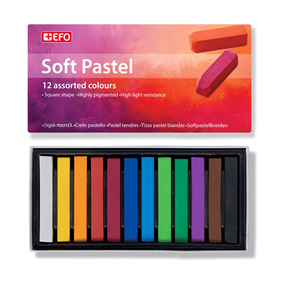 Ξηρό Παστέλ +EFO 12 χρώματα