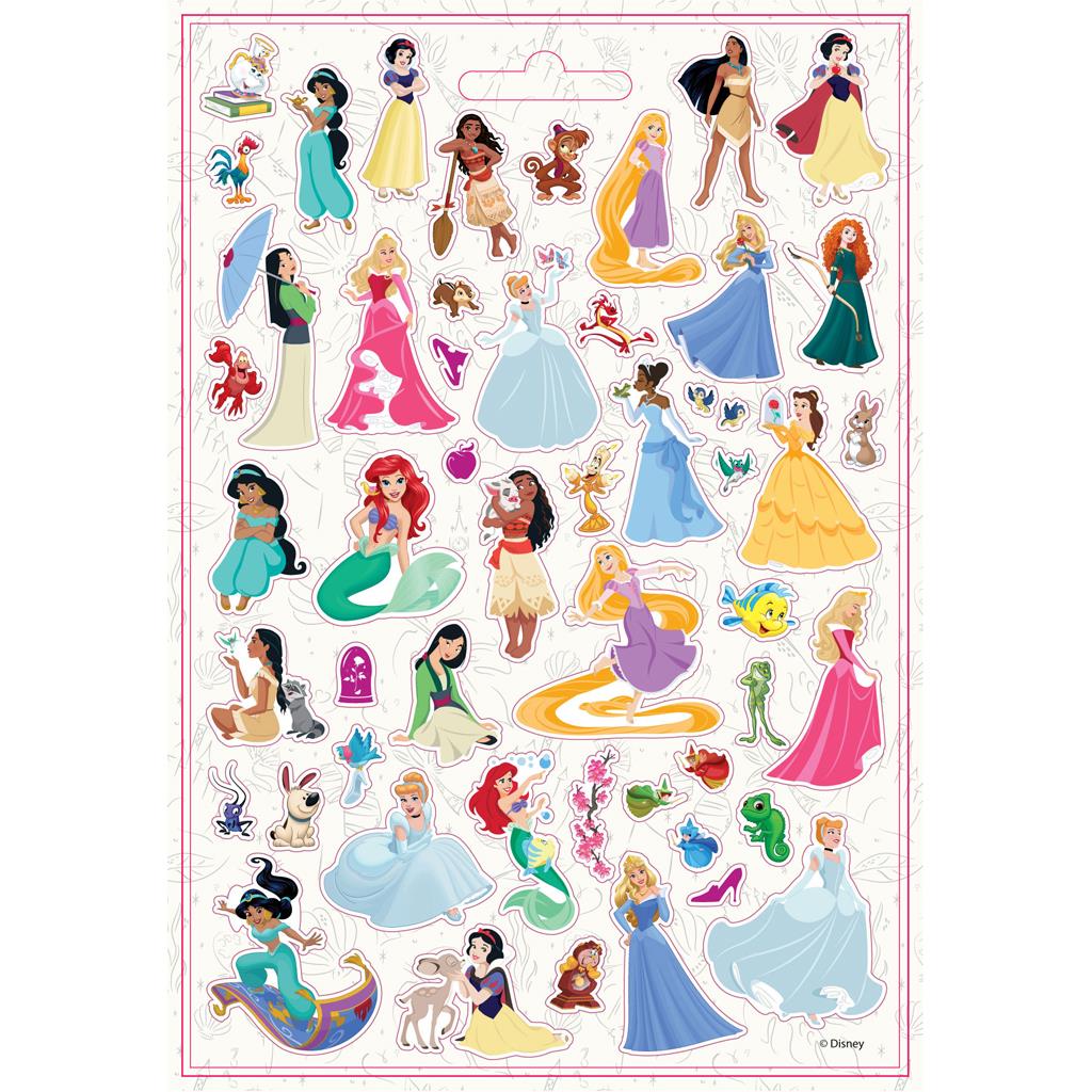 Αυτοκόλλητα Disney Princess Μπλοκ 300 Τμχ., 14,5x21,5 εκ.