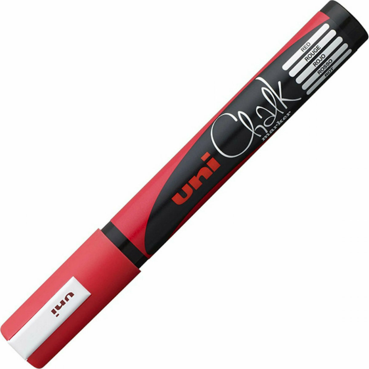 UNI BALL CHALK MARKER ΜΑΡΚΑΔΟΡΟΣ ΥΓΡΗΣ ΚΙΜΩΛΙΑΣ ΚΟΚΚΙΝΟ 1.8-2.5ΜΜ PWE-5M