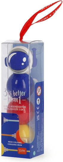 3 ΣΕ 1 ΜΑΡΚΑΔΟΡΟΣ ΥΠΟΓΡΑΜΜΙΣΗΣ LEGAMI 3-IN-1 HIGHLIGHTER NEON ΧΡΩΜΑΤΑ - SPACE