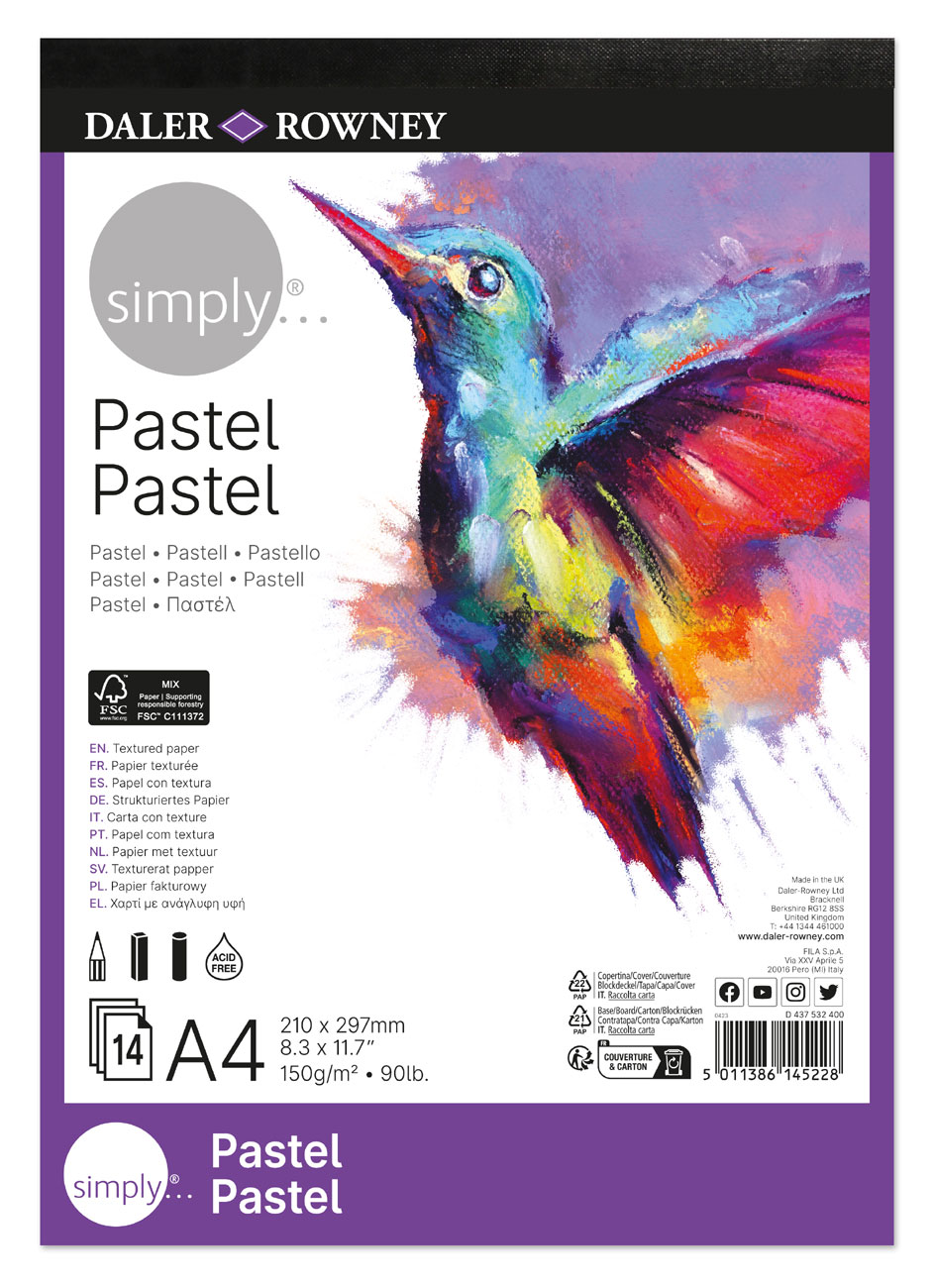 Simply Pastel Pad A4 150gr 14 Φύλλα
