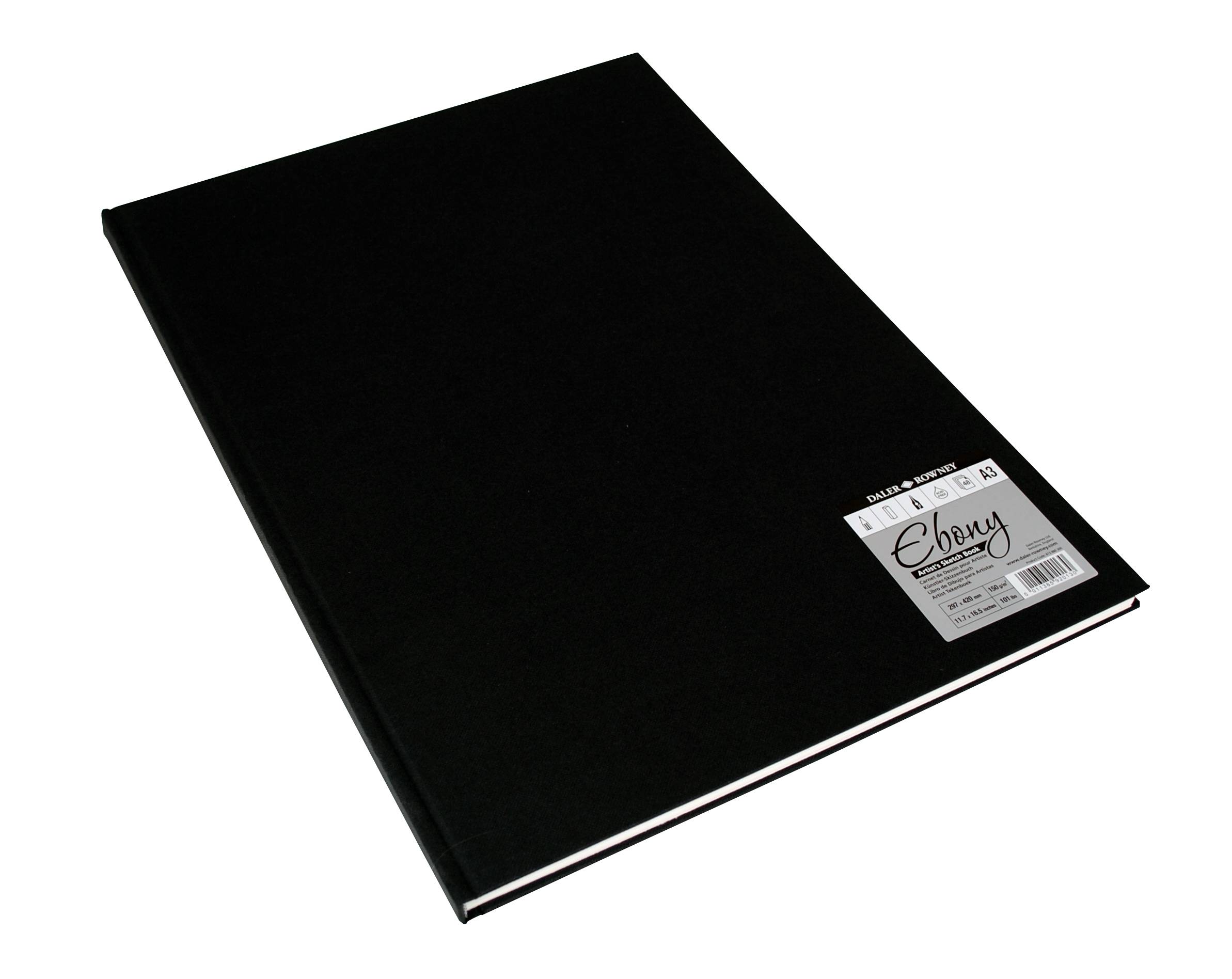 Ebony Artist's Hardback Sketchbook A3 150g 48φύλλα