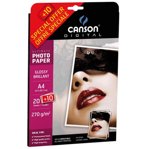 Φωτογραφικό χαρτί 20+10τεμ. Α4 270gr. Canson