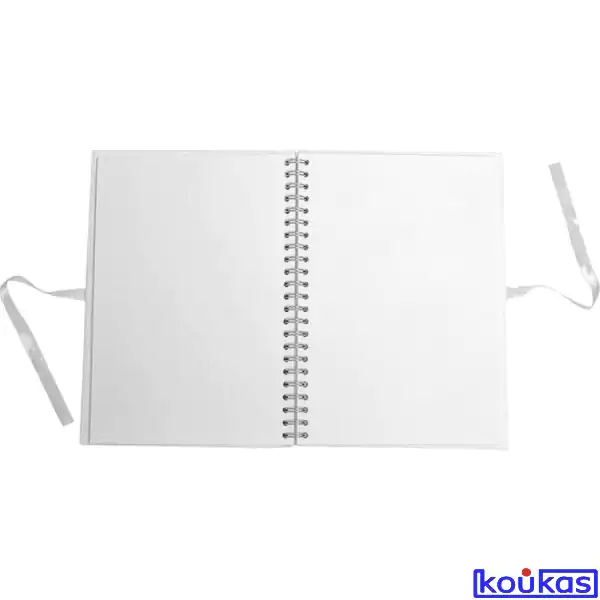 ARTEMIO ΒΙΒΛΙΟ ΕΝΤΥΠΩΣΕΩΝ ΣΠΙΡΑΛ ΛΕΥΚΟ A4 (21x29,7cm) ΧΩΡΙΣ ΓΡΑΜΜΕΣ ΜΕ 40 ΛΕΥΚΑ ΦΥΛΛΑ