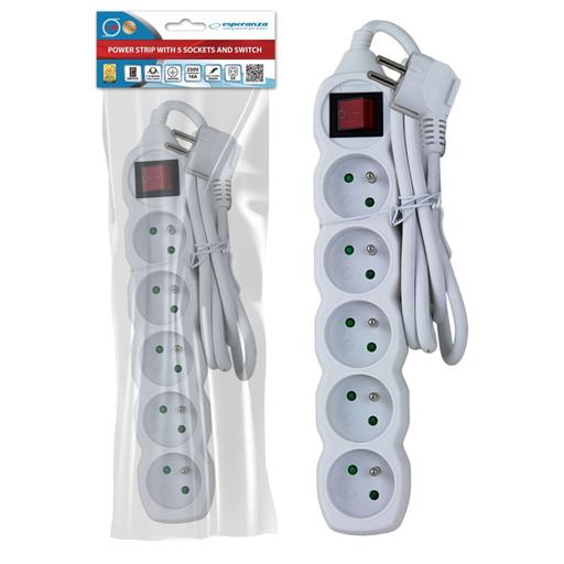 ΠΟΛΥΜΠΡΙΖΟ ESPERANZA 5 ΘΕΣΕΩΝ 1,5m ΛΕΥΚΟ