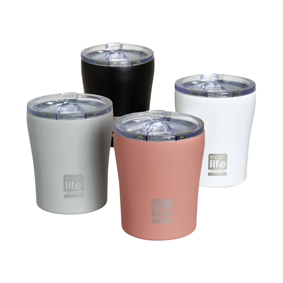 Ecolife Ροζ (Matte) Coffee Thermos 300ml