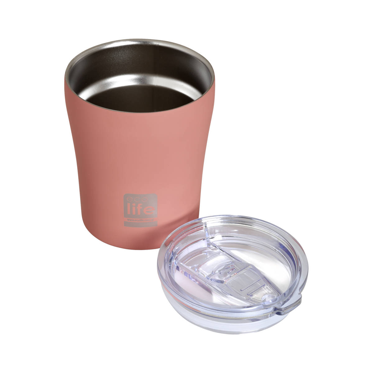 Ecolife Ροζ (Matte) Coffee Thermos 300ml