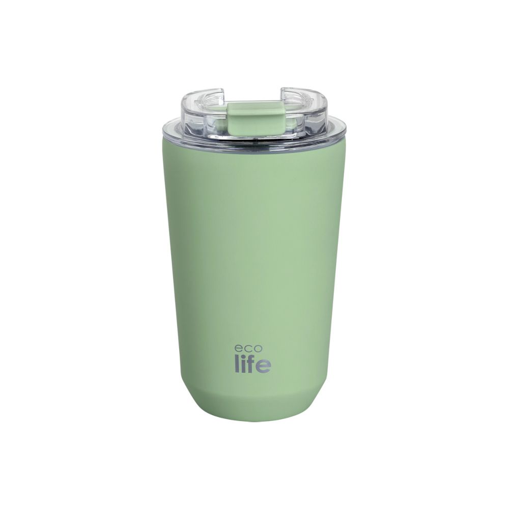 PURE GREEN COFFEE THERMOS 360ML ΔΙΑΦΑΝΕΣ ΚΑΠΑΚΙ