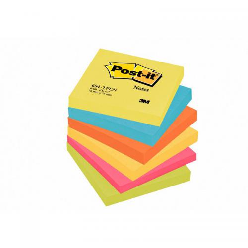 POST-IT ΧΑΡΤΑΚΙΑ 3Μ 654 6820-COL-W10 76x76 (100φ) (Το προιόν πωλείται σε μεμονωμένα τεμάχια του ενός)