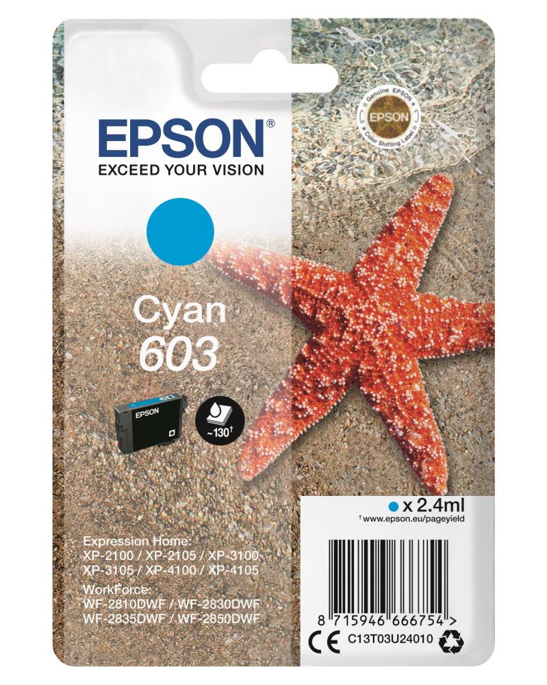 Ink Epson T03U240 C13T03U240 Cyan 2.4ml