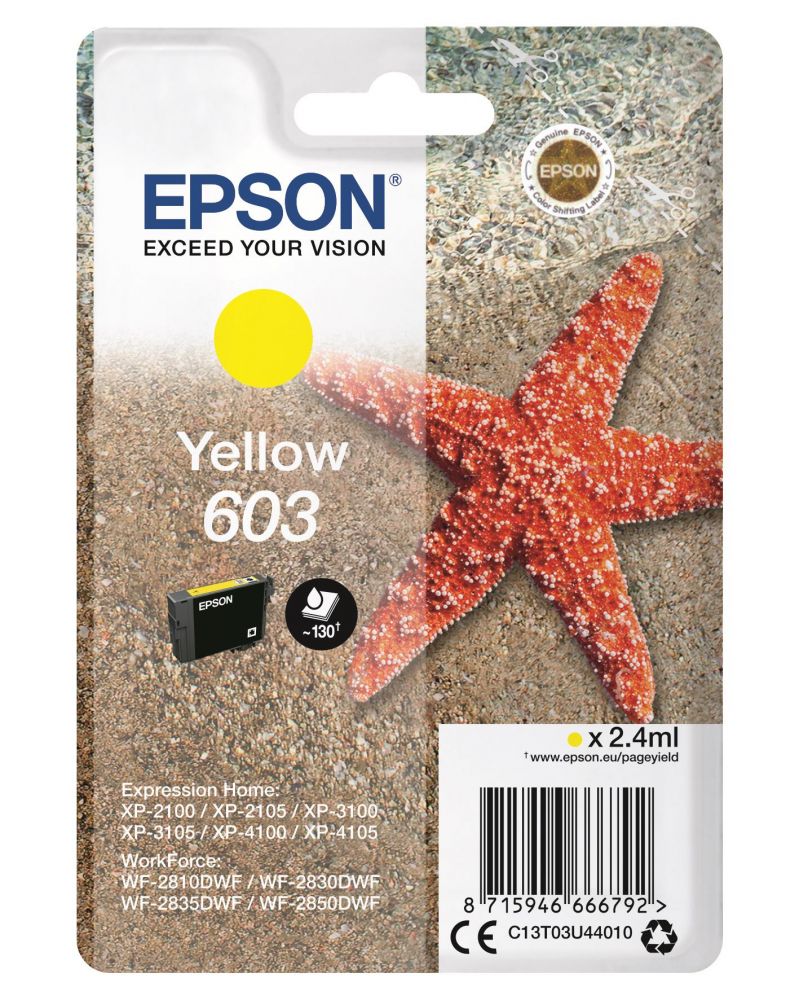 Ink Epson T03U440 C13T03U440 Yellow 2.4ml