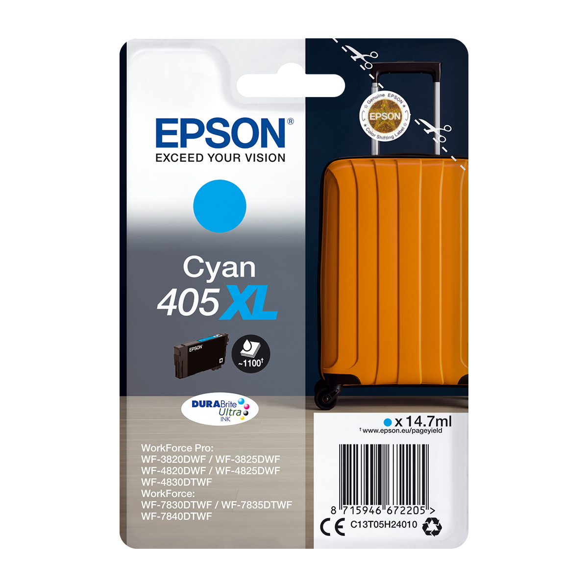 Ink DURABrite Ultra Epson T05H240 C13T05H240 Cyan 14.7ml