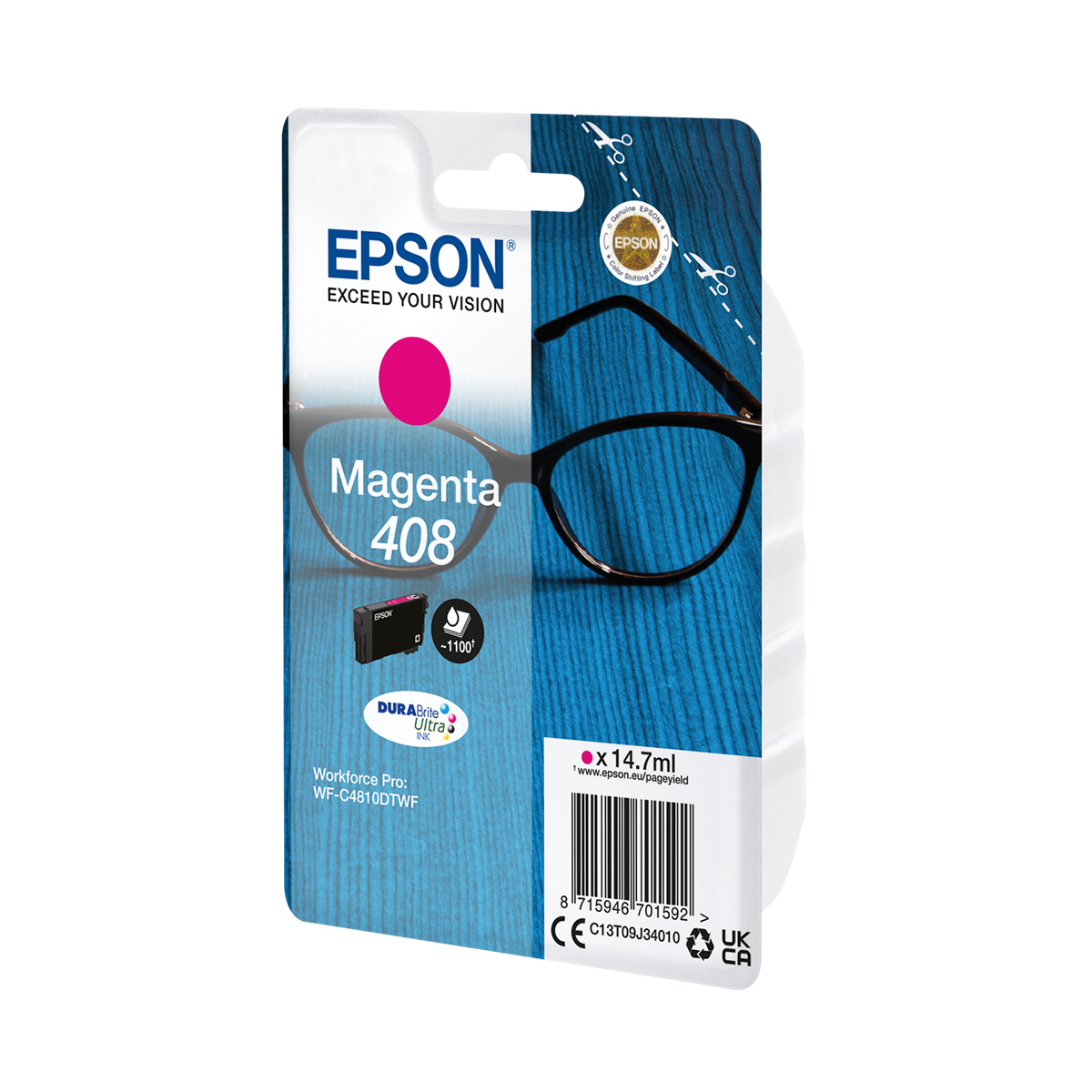 Ink Epson 408 C13T09J34010 Magenta - 14.7ml