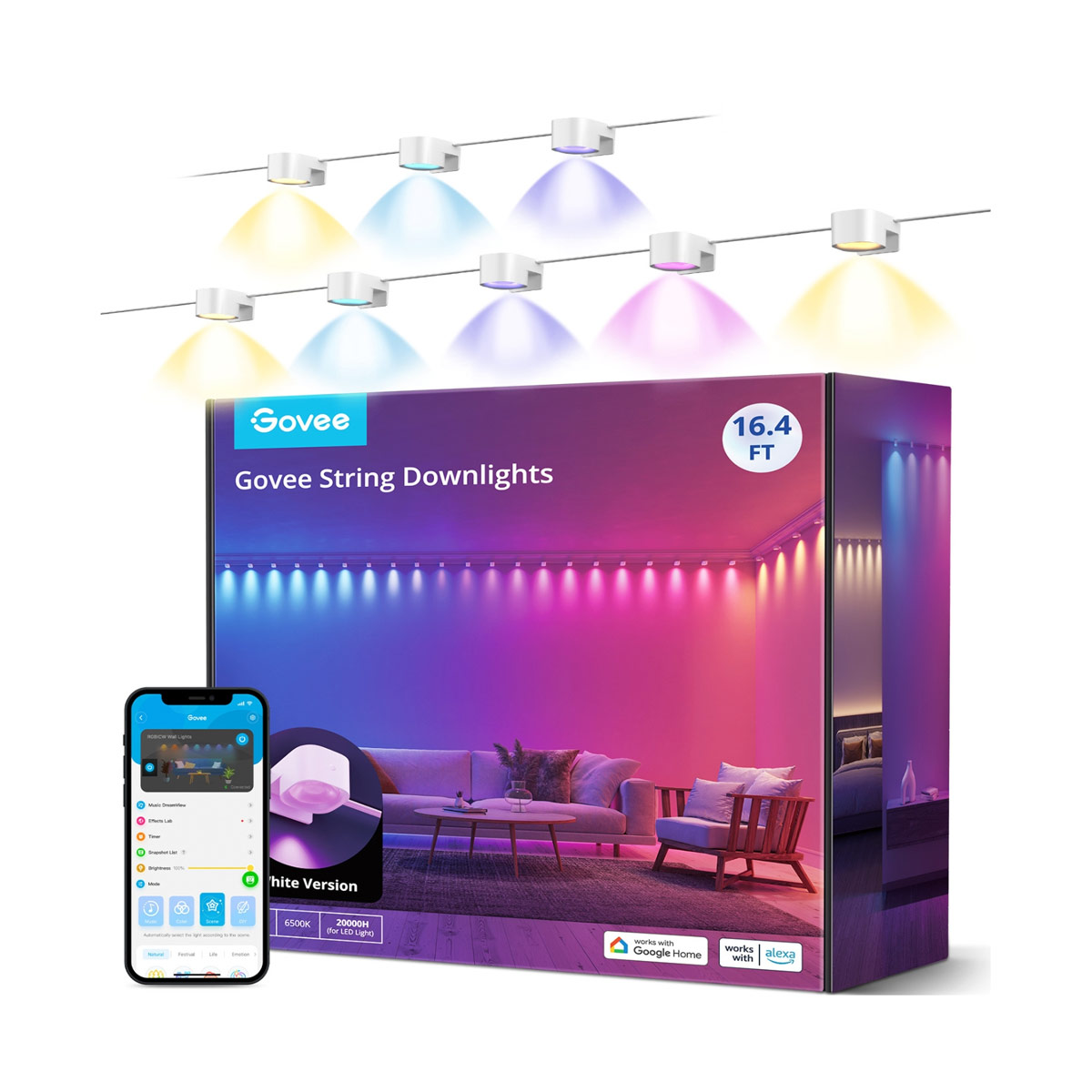 Govee H608A RGBIC String Downlights - 5m