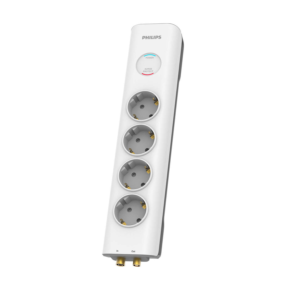 Philips SPN7041WA.GRS Πολύπριζο ασφαλείας 4 θέσεων με προστασία ομοαξονικο?