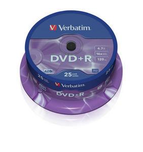 DVD+R VERBATIM 43500 AZO 4.7GB 16X MATT SILVER SURFACE
