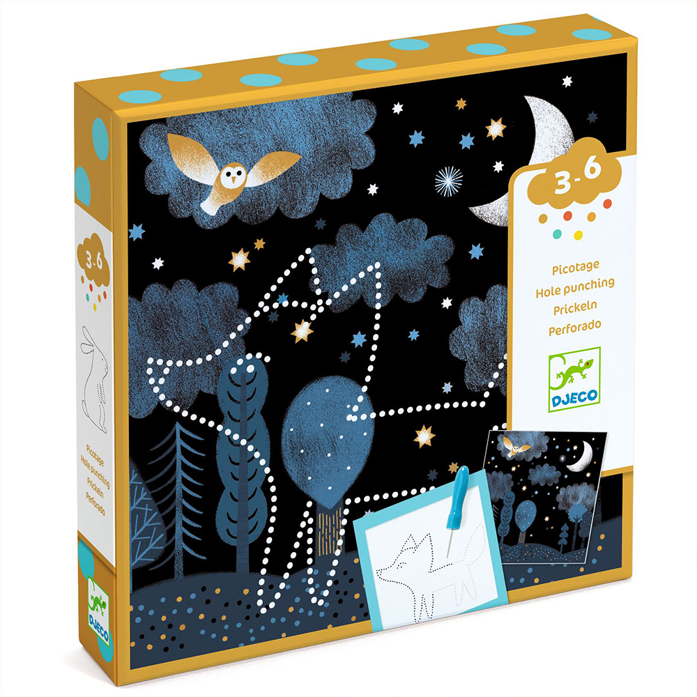 Djeco Ανακαλύπτω τρυπώντας την εικόνα `Ζωάκια`