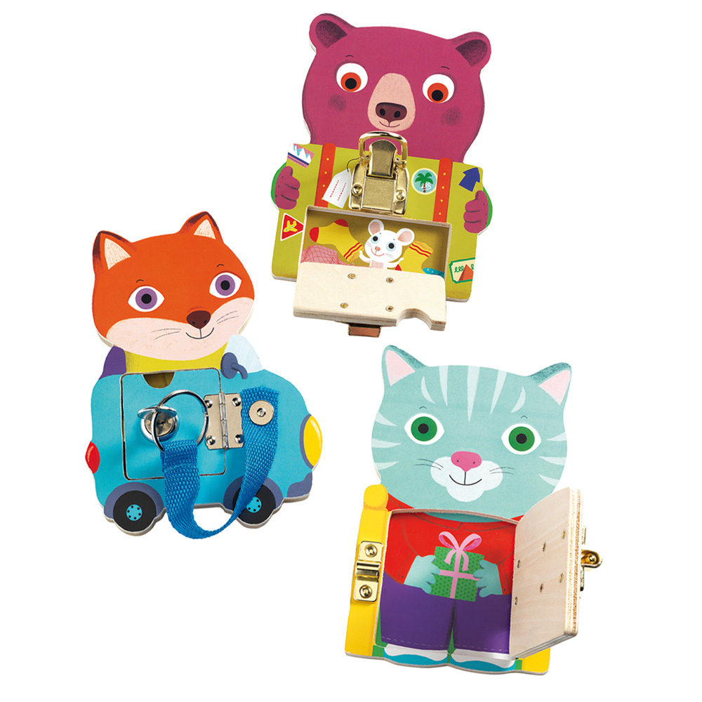 Djeco Eκπαιδευτικό Παιχνίδι Μαθαίνω να ανοιγοκλείνω κλειδαριές Ζωά?