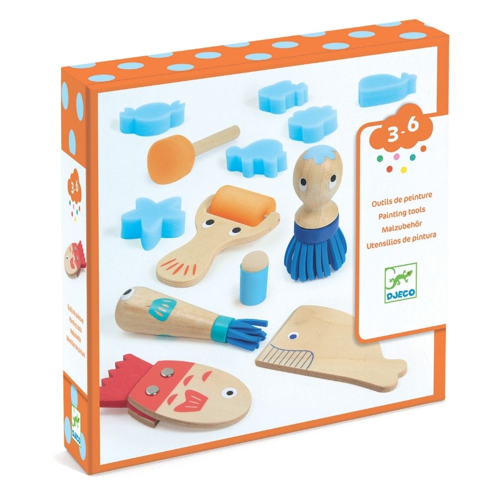 Djeco σετ πρωτότυπων εργαλείων ζωγραφικής