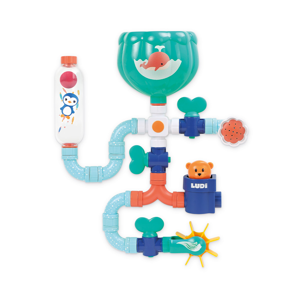 Ludi παιχνίδι μπάνιου Διαδρομή νερού `Φαλαινάκι`