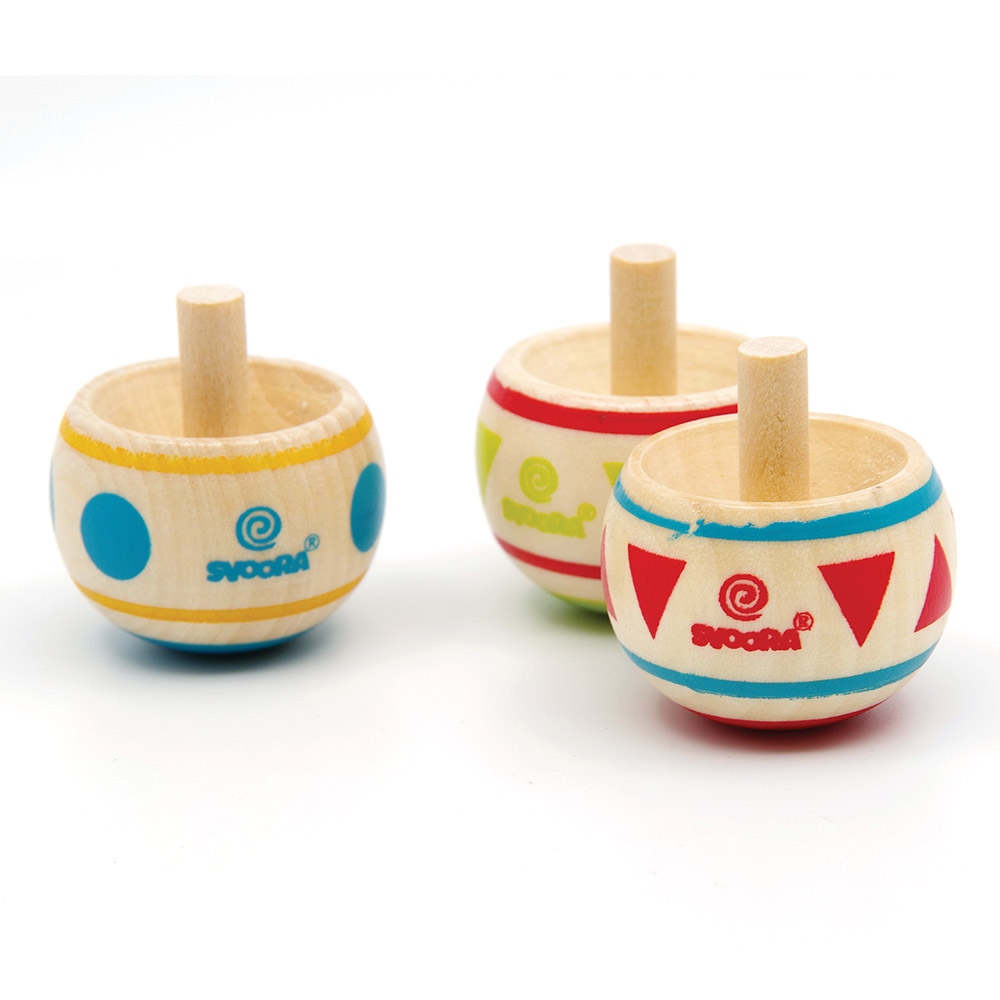 Svoora Μίνι Σβούρα Πολύχρωμη Ξύλινη Αντιστροφής INDIE (Διαθέσιμο σε 3 σ?