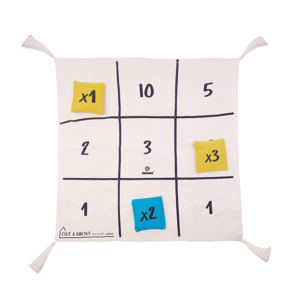 Svoora υφασμάτινο παιχνίδι στόχου Bean Bags σε υφασμάτινη τσάντα πλάτης