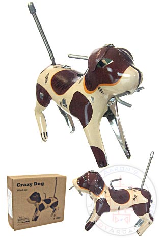 Ρετρό τσίγκινο σκυλάκι