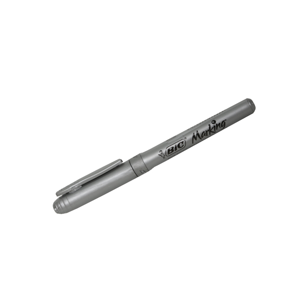 BIC ΜΑΡΚΑΔΟΡΟΣ ΑΝΕΞΙΤΗΛΟΣ METALLIC PLATINUM SILVER FINE 0.8mm