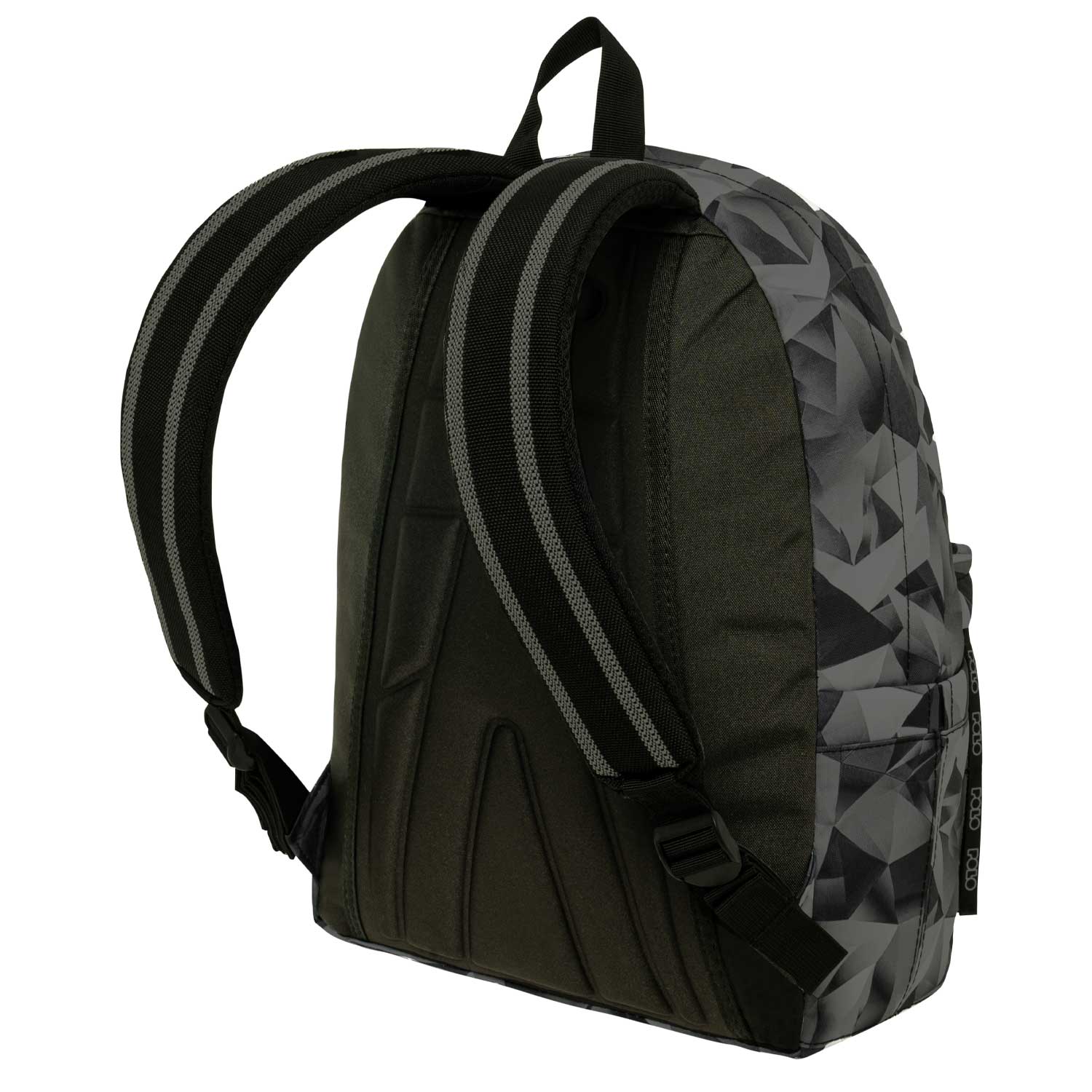 POLO ΣΑΚΙΔΙΟ ORIGINAL SCARF SHAPES ΜΑΥΡΟ- ΑΣΠΡΟ