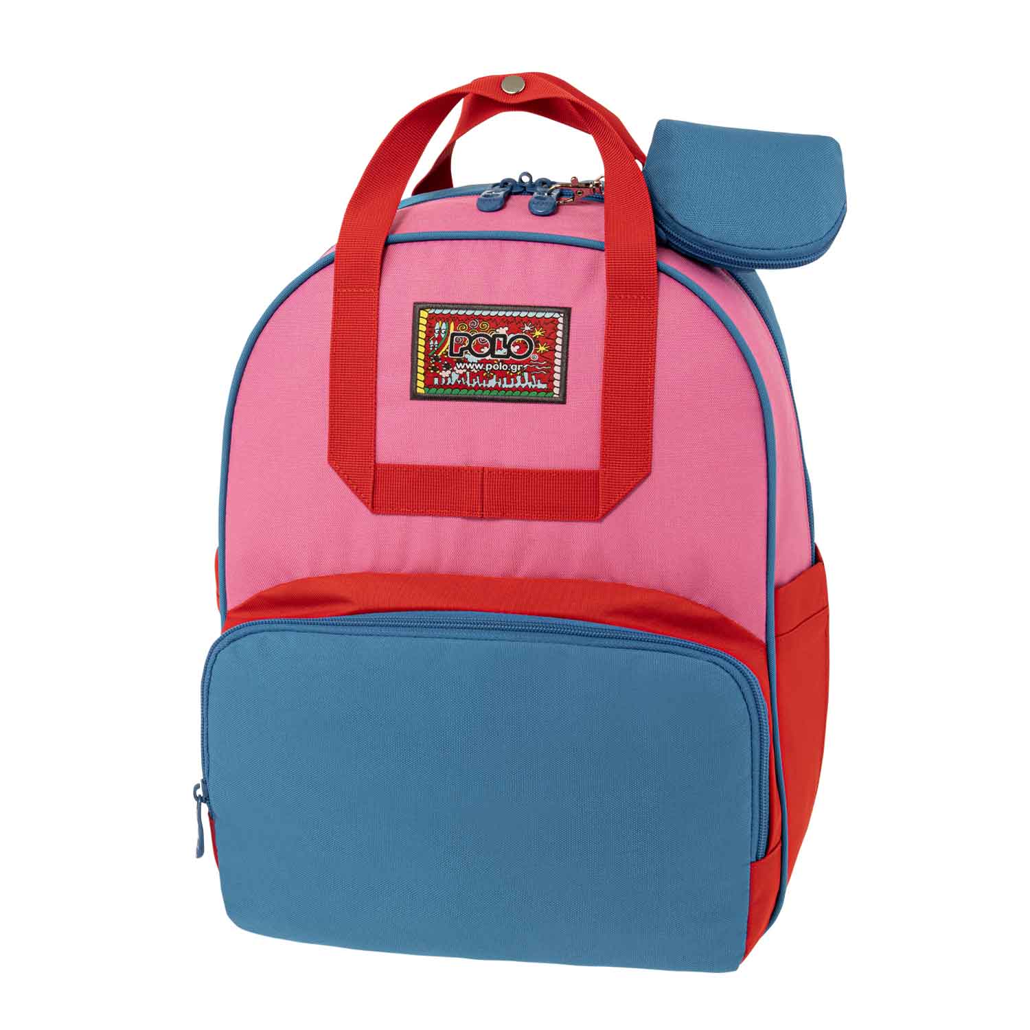 POLO ΣΑΚΙΔΙΟ VINTAGE ΜΠΛΕ- ΦΟΥΞ