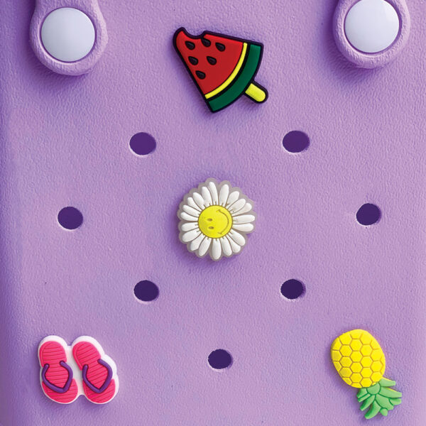 CACTUS CROQBAG με διακοσμητικά pins 16x20 cm - ΜΩΒ