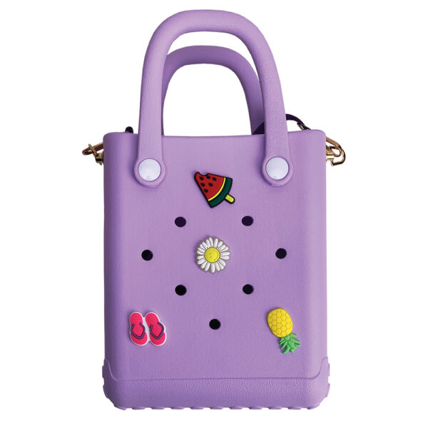 CACTUS CROQBAG με διακοσμητικά pins 16x20 cm - ΜΩΒ