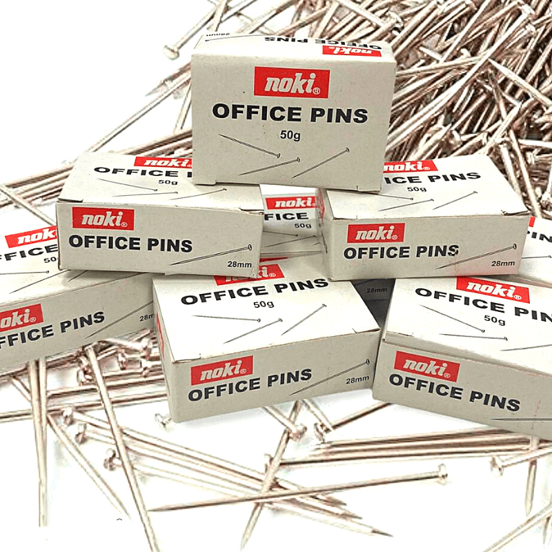 ΑΠΛΕΣ ΚΑΡΦΙΤΣΕΣ ΡΑΠΤΙΚΗΣ NOKI 28MM 50GR ΑΣΗΜΙ